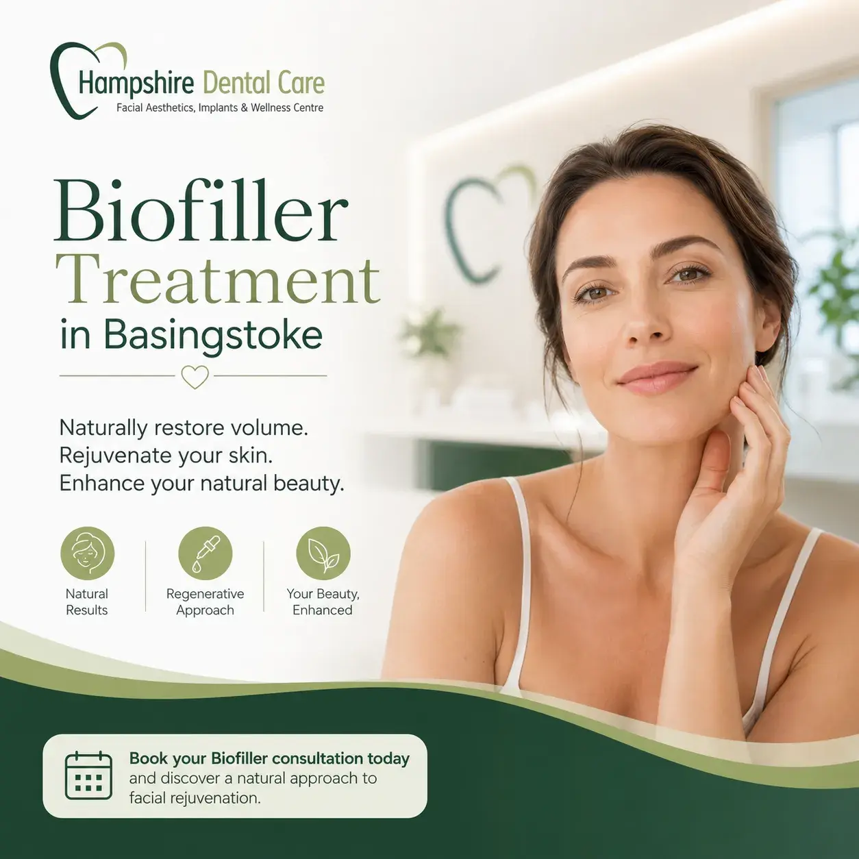 Biofiller facial rejuvenation consultation at Hampshire Dental Care